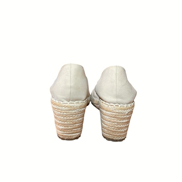 Eileen Fisher Cream Yasmin Espadrille Jute Wedge Shoes Sz. 7 - Picture 4 of 12
